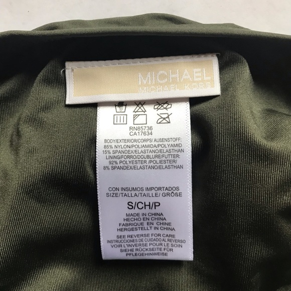 Michael Michael Kors Tankini Set Olive - Picture 5 of 9